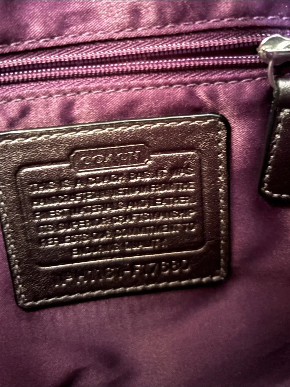 Coach Silver Signature Tote Bag - Picture 5 of 5
